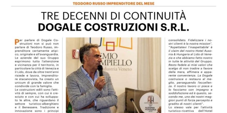 Teodoro Russo imprenditore del mese Corriere del Veneto